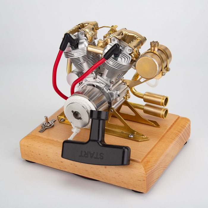 R29 Mini V2 Engine  Double-cylinder Four-stroke Gasoline Engine Internal Combustion Engine Model