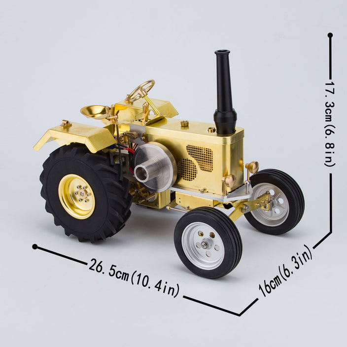 T16 Antique Roller Tractor Model with Mini Horizontal Air-cooled Single-cylinder Gasoline IC Engine