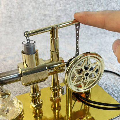 Stirling engine model - power generation+LED light