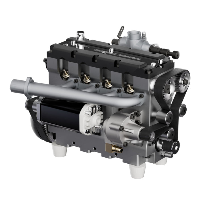 L4 Engine 4 Cylinder 4 Stroke Water-cooled Electric Nitro IC Engine Model