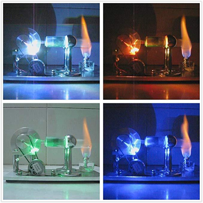 Hot Air Stirling Engine Colorful LED Educational Toy