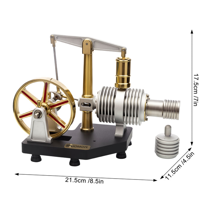 Full Metal Stirling Engine Model Science Educational Engine Toy