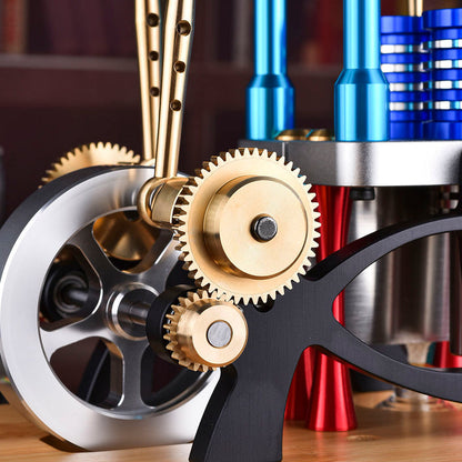 Alpha Balance Beam Hot Air Stirling Engine External Combustion Engine Model