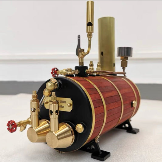 1000mL Horizontal Steam Boiler for Model Ship Steam Engine Toy - Mech Artisans