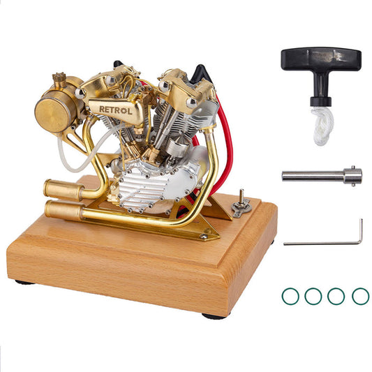 R29 Mini V2 Engine  Double-cylinder Four-stroke Gasoline Engine Internal Combustion Engine Model