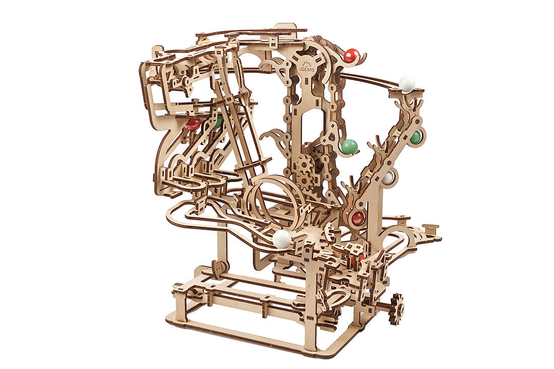 Ugears - Marble Run Chain Hoist model kit