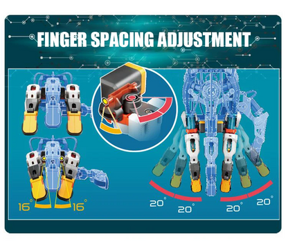 Hydraulic Cyborg Hand -  Educational Assembly Toy for Kids - Boys Birthday Gift