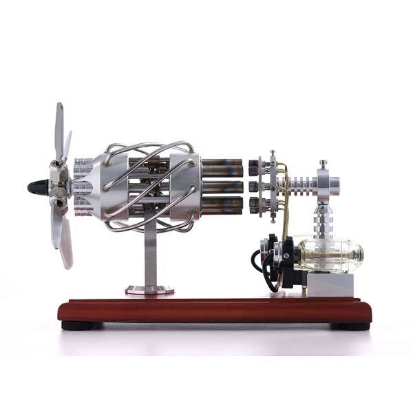 16 Cylinder Double Tank Gas Powered Motor Stirling Engine Model - Mech Artisans