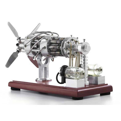 16 Cylinder Double Tank Gas Powered Motor Stirling Engine Model - Mech Artisans