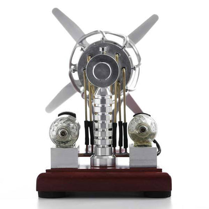 16 Cylinder Double Tank Gas Powered Motor Stirling Engine Model - Mech Artisans