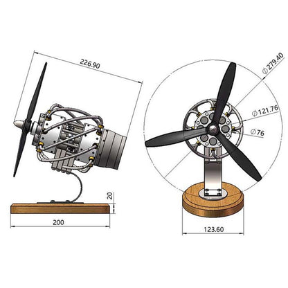 16 Cylinder Stirling Engine Model Educational Toys - Mech Artisans