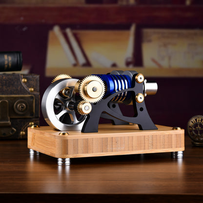 【Mech Artisans Only】α-Type Dual-Cylinder Dual-Piston Stirling Engine (M20-W-01)