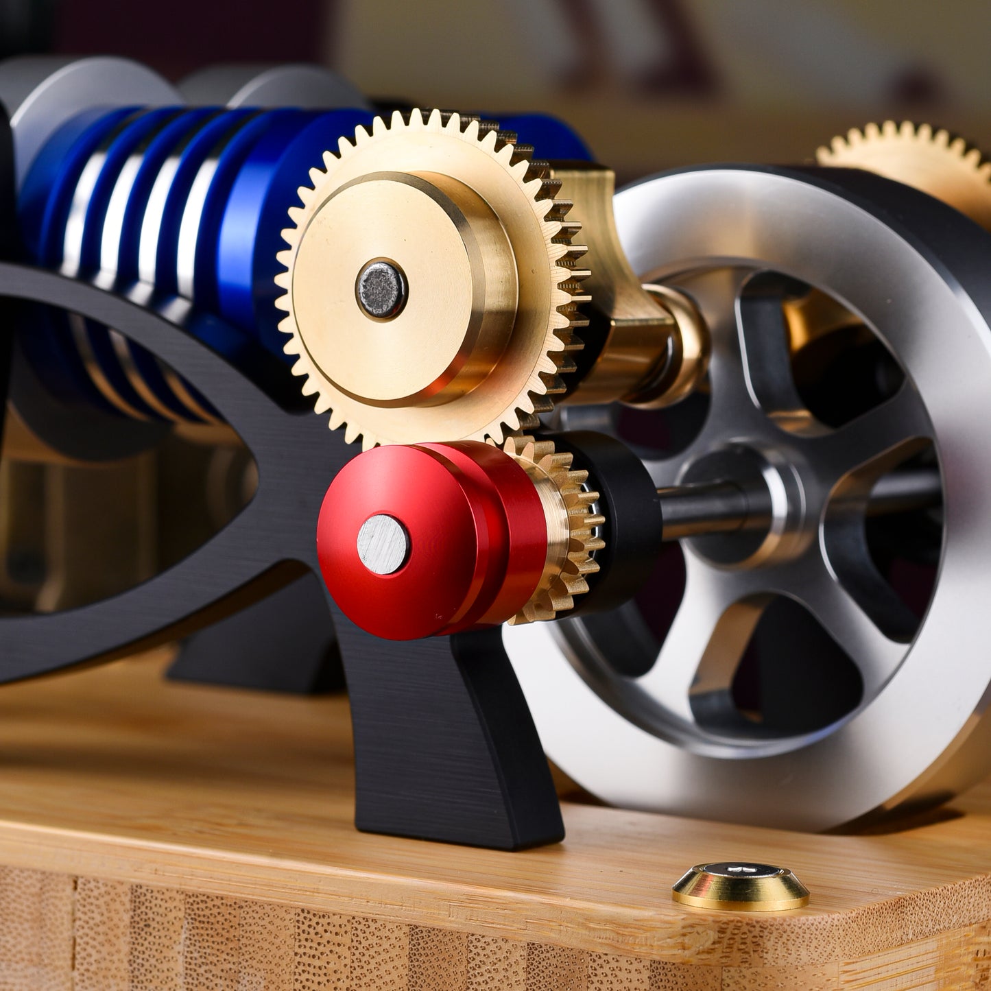 【Mech Artisans Only】α-Type Dual-Cylinder Dual-Piston Stirling Engine (M20-W-01)