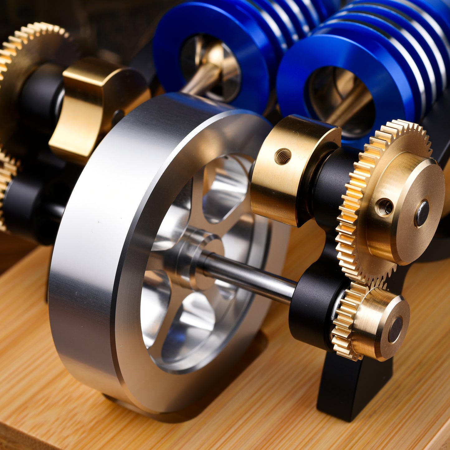 【Mech Artisans Only】α-Type Dual-Cylinder Dual-Piston Stirling Engine (M20-W-01)