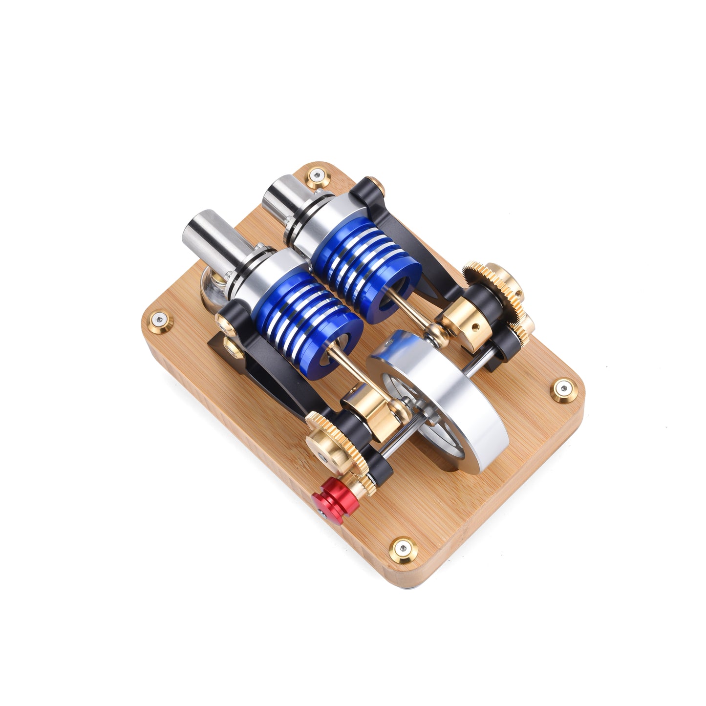 【Mech Artisans Only】α-Type Dual-Cylinder Dual-Piston Stirling Engine (M20-W-01)