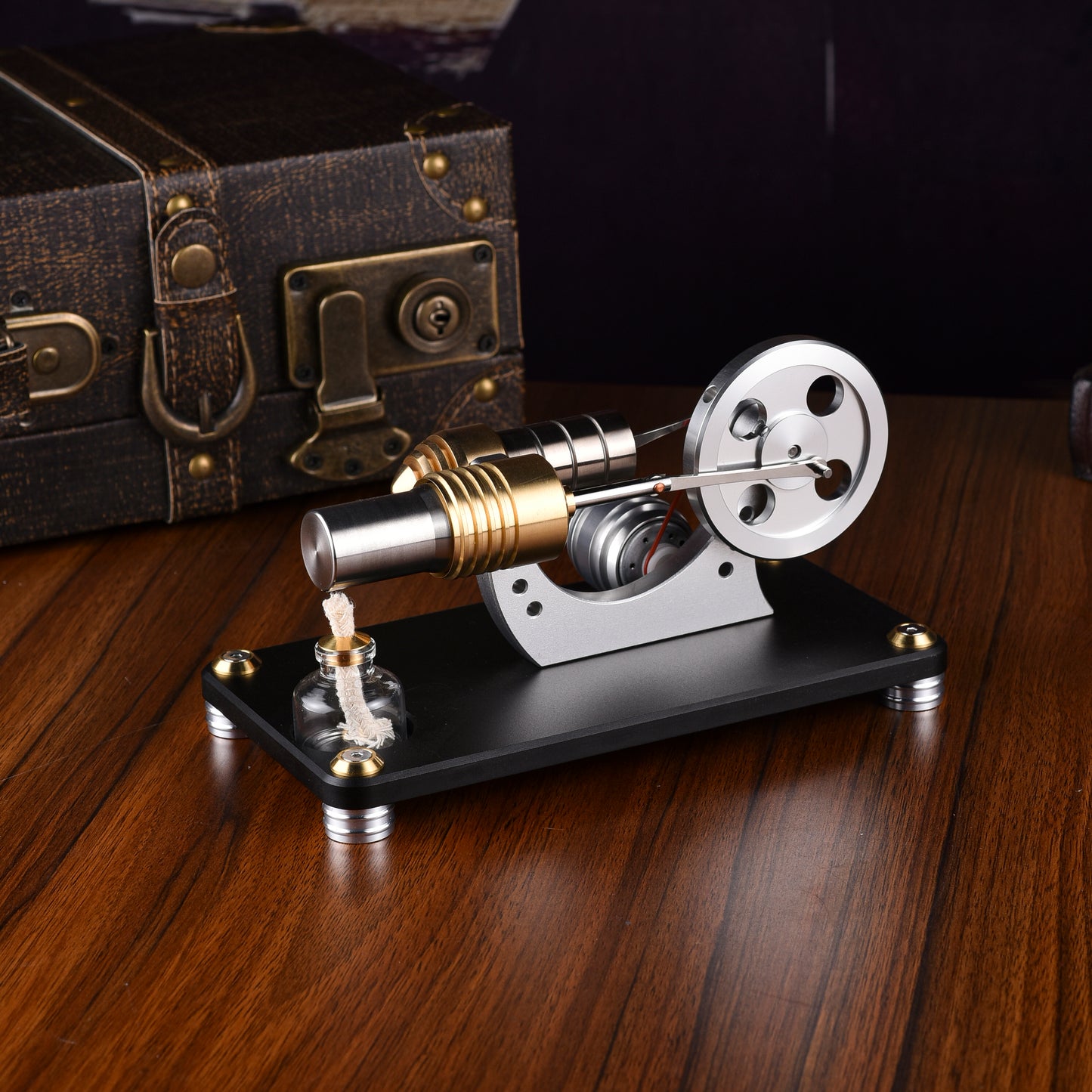 T4 Titanium Alloy Power Piston Single Cylinder Stirling Engine Model