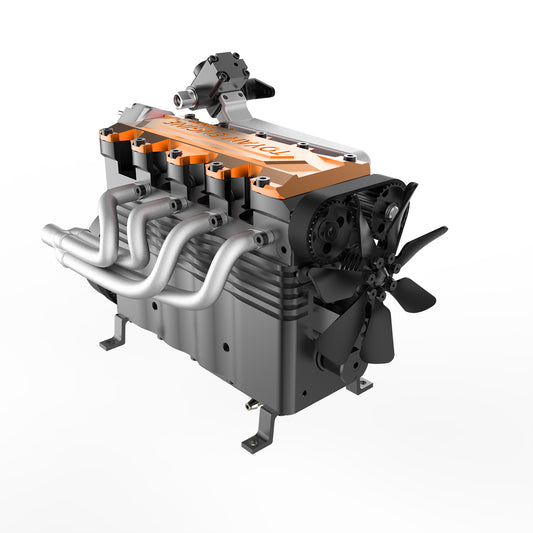 TOYAN FS-L400BGC Engine Model Kit: 14cc Inline 4-Cylinder Gas Engine for Model Vehicles