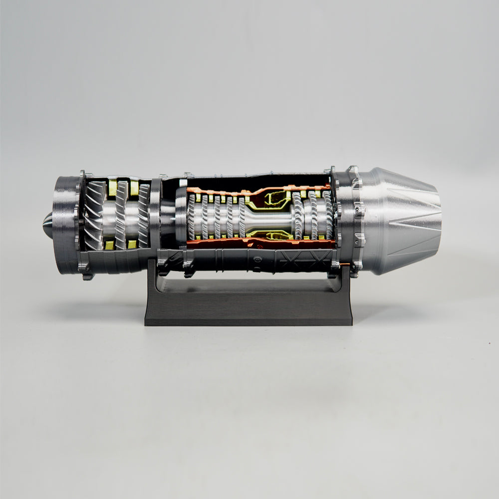 The WS-15 "Emei" Engine Model — Detailed Replica of the Core Power System of the J-20 Fighter Jet, 3D Printed with Illuminated Tail, Collectible Edition