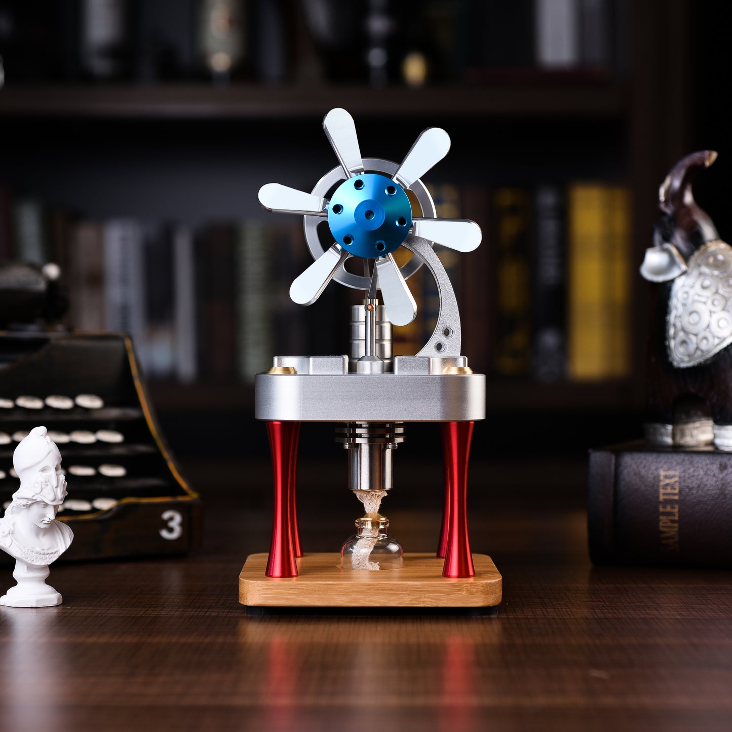 Air-Cooled Metal Stirling Engine Model - M16-CF | Durable Alloy, Educational Tool, Hands-On Learning, Mechanical Precision.Air-Cooled Metal Stirling Engine Model - M16-CF | Durable Alloy, Educational Tool, Hands-On Learning, Mechanical Precision