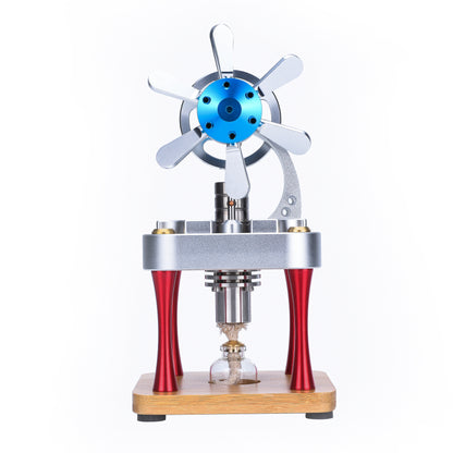 Air-Cooled Metal Stirling Engine Model Durable Alloy, Educational Tool, Hands-On Learning, Mechanical Precision.