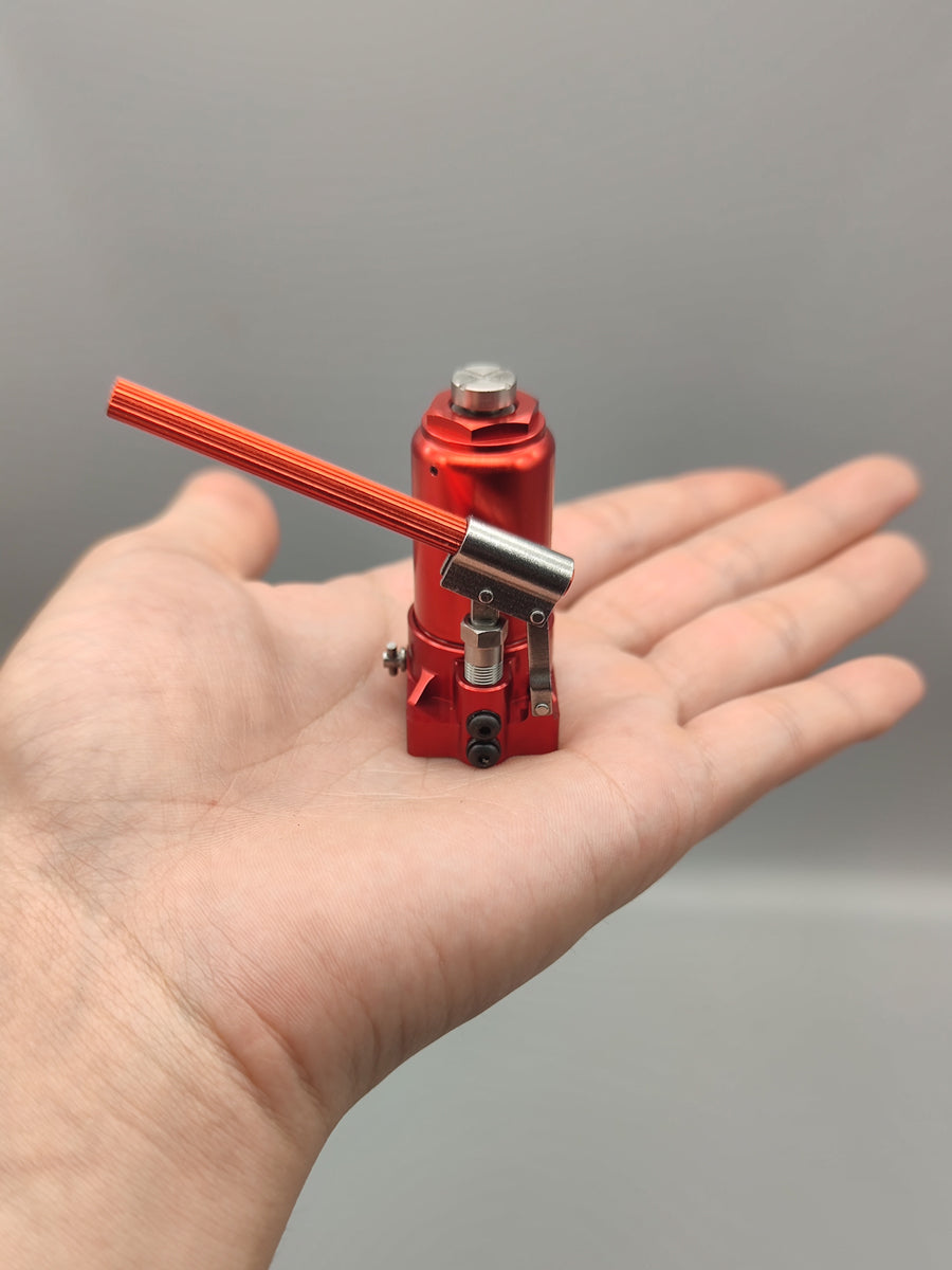 1/10 Scale Hydraulic Jack Model, Hand-Crank Vertical Jack Model