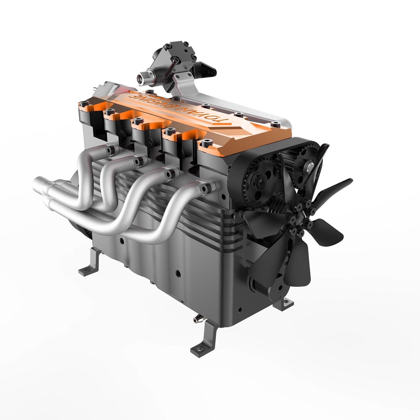 TOYAN FS-L400BGC Engine Model Kit: 14cc Inline 4-Cylinder Gas Engine for Model Vehicles