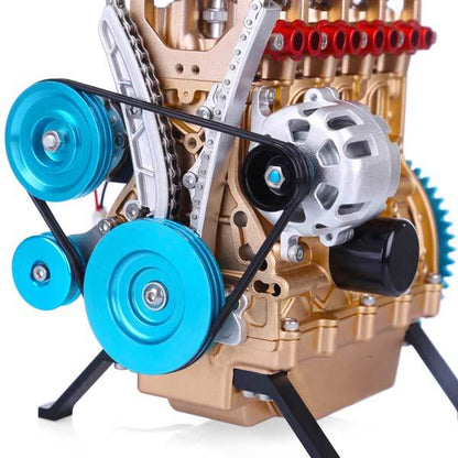 TECHING - 4 Cylinder Car Engine Assembly Model 357 pieces