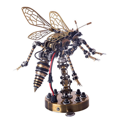 3D Mechanical Wasp Metal Assembly DIY Model Toy With Sound Control