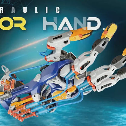 Hydraulic Cyborg Hand -  Educational Assembly Toy for Kids - Boys Birthday Gift