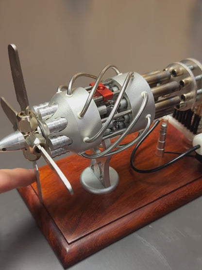 16-Cylinder Stirling Engine Model