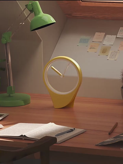 Floating Clock: Minimalist and Sophisticated Desktop Timepiece Without a Dial